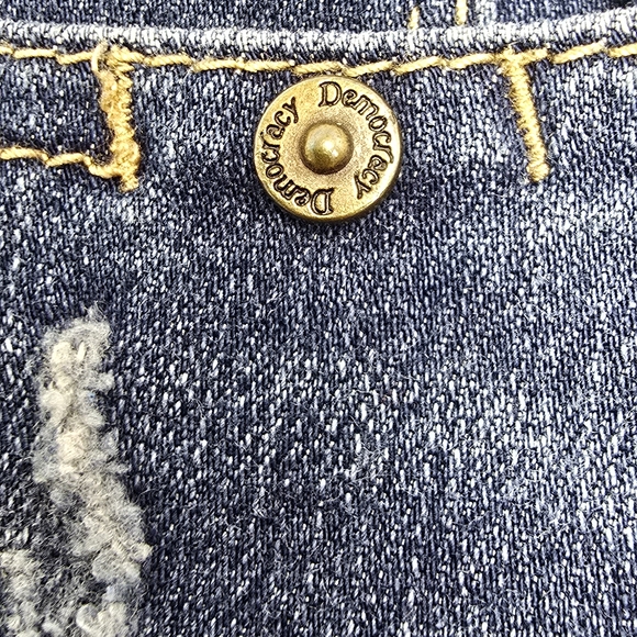 Democracy Dark Blue Straight Leg Jeans - Picture 5 of 9